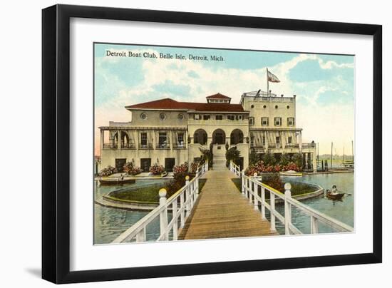 Boat Club, Belle Isle, Detroit, Michigan-null-Framed Art Print