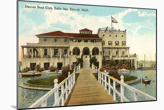 Boat Club, Belle Isle, Detroit, Michigan-null-Mounted Art Print