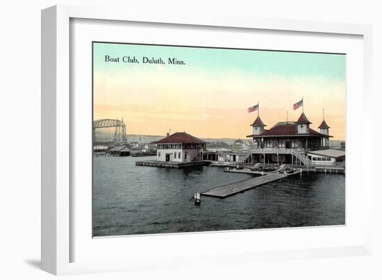 Boat Club, Duluth, Minnesota-null-Framed Art Print