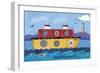 Boat Collage-Holli Conger-Framed Premium Giclee Print