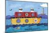 Boat Collage-Holli Conger-Mounted Premium Giclee Print