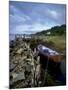 Boat, Cottage and Loch Fyne Near Furnace, Argyll and Bute, Scotland, United Kingdom, Europe-Patrick Dieudonne-Mounted Photographic Print