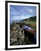 Boat, Cottage and Loch Fyne Near Furnace, Argyll and Bute, Scotland, United Kingdom, Europe-Patrick Dieudonne-Framed Photographic Print