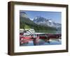 Boat Dock and Canoes for Rent on Emerald Lake, Yoho National Park,British Columbia-Howard Newcomb-Framed Photographic Print