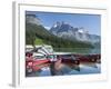 Boat Dock and Canoes for Rent on Emerald Lake, Yoho National Park,British Columbia-Howard Newcomb-Framed Photographic Print