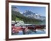 Boat Dock and Canoes for Rent on Emerald Lake, Yoho National Park,British Columbia-Howard Newcomb-Framed Photographic Print