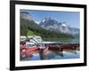 Boat Dock and Canoes for Rent on Emerald Lake, Yoho National Park,British Columbia-Howard Newcomb-Framed Photographic Print