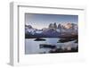 Boat Dock and Paine Mountains at Sunset, Torres Del Paine National Park, Patagonia-Eleanor Scriven-Framed Photographic Print