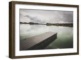 Boat Dock At Millsite Reservoir, Millsite State Park, Utah-Louis Arevalo-Framed Photographic Print