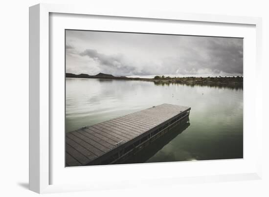 Boat Dock At Millsite Reservoir, Millsite State Park, Utah-Louis Arevalo-Framed Photographic Print