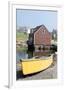 Boat & Dock Peggy's Cove NS-null-Framed Art Print