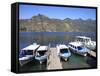 Boat Dock, San Pedro, San Pedro La Laguna, Lake Atitlan, Guatemala, Central America-Wendy Connett-Framed Stretched Canvas