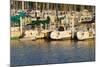 Boat docks and boats at Indiana Dunes, Indiana, USA-Anna Miller-Mounted Photographic Print