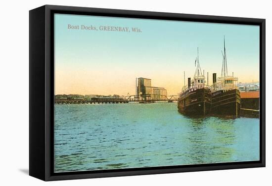 Boat Docks, Green Bay, Wisconsin-null-Framed Stretched Canvas