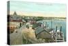 Boat Docks, St. Paul, Minnesota-null-Stretched Canvas