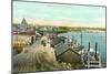 Boat Docks, St. Paul, Minnesota-null-Mounted Art Print