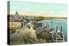 Boat Docks, St. Paul, Minnesota-null-Stretched Canvas