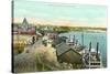 Boat Docks, St. Paul, Minnesota-null-Stretched Canvas