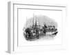 Boat Drawn over a Sluice or Lock on a Canal, 1847-Giles-Framed Giclee Print