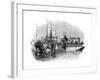 Boat Drawn over a Sluice or Lock on a Canal, 1847-Giles-Framed Giclee Print