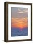 Boat Driving into the Sunset at Zlatni Rat Beach-Matthew Williams-Ellis-Framed Photographic Print