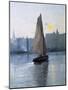 Boat Entering the Harbour-Eliseu Meifren y Roig-Mounted Art Print