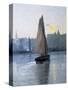 Boat Entering the Harbour-Eliseu Meifren y Roig-Stretched Canvas