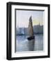 Boat Entering the Harbour-Eliseu Meifren y Roig-Framed Art Print