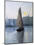 Boat Entering the Harbour-Eliseu Meifren y Roig-Mounted Art Print