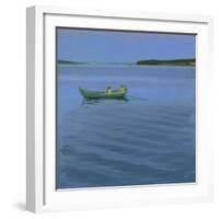 Boat Excursion on an Idyllic Lake-Harald Slott-Möller-Framed Giclee Print