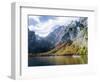 Boat excursion on lake Koenigssee, Berchtesgaden NP, Bavaria, Germany.-Martin Zwick-Framed Photographic Print