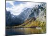 Boat excursion on lake Koenigssee, Berchtesgaden NP, Bavaria, Germany.-Martin Zwick-Mounted Photographic Print