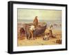 Boat, Figures and Sea-Myles Birket Foster-Framed Giclee Print