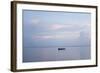 Boat Floating on Water close to Shore, Grand Anse, Praslin Island, Seychelles-Guido Cozzi-Framed Photographic Print