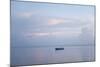 Boat Floating on Water close to Shore, Grand Anse, Praslin Island, Seychelles-Guido Cozzi-Mounted Photographic Print