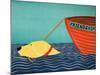 Boat Friendship Yellow-Stephen Huneck-Mounted Giclee Print