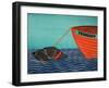 Boat Frienship Black-Stephen Huneck-Framed Giclee Print