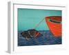 Boat Frienship Black-Stephen Huneck-Framed Giclee Print