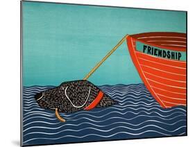 Boat Frienship Black-Stephen Huneck-Mounted Giclee Print