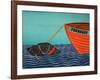 Boat Frienship Black-Stephen Huneck-Framed Giclee Print