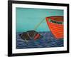 Boat Frienship Black-Stephen Huneck-Framed Giclee Print