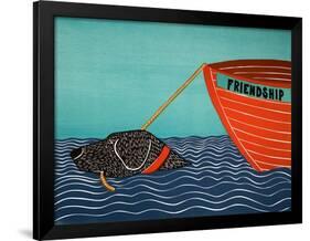 Boat Frienship Black-Stephen Huneck-Framed Giclee Print