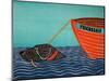 Boat Frienship Black-Stephen Huneck-Mounted Giclee Print