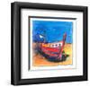 Boat from Algarve II-Hans Oosterban-Framed Art Print
