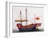 Boat from Eastern Seas of China, Painted on Silk by Unknown Artist, 19th Century-null-Framed Giclee Print