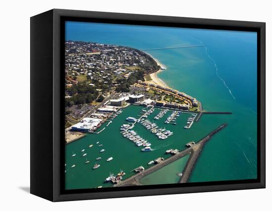 Boat Harbor, Urangan, Hervey Bay, Fraser Coast, Queensland, Australia-David Wall-Framed Stretched Canvas