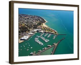 Boat Harbor, Urangan, Hervey Bay, Fraser Coast, Queensland, Australia-David Wall-Framed Photographic Print