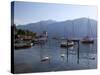Boat Harbour and Lake, Bellagio, Lake Como, Lombardy, Italian Lakes, Italy, Europe-Frank Fell-Stretched Canvas