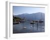 Boat Harbour and Lake, Bellagio, Lake Como, Lombardy, Italian Lakes, Italy, Europe-Frank Fell-Framed Photographic Print
