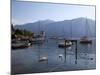 Boat Harbour and Lake, Bellagio, Lake Como, Lombardy, Italian Lakes, Italy, Europe-Frank Fell-Mounted Photographic Print
